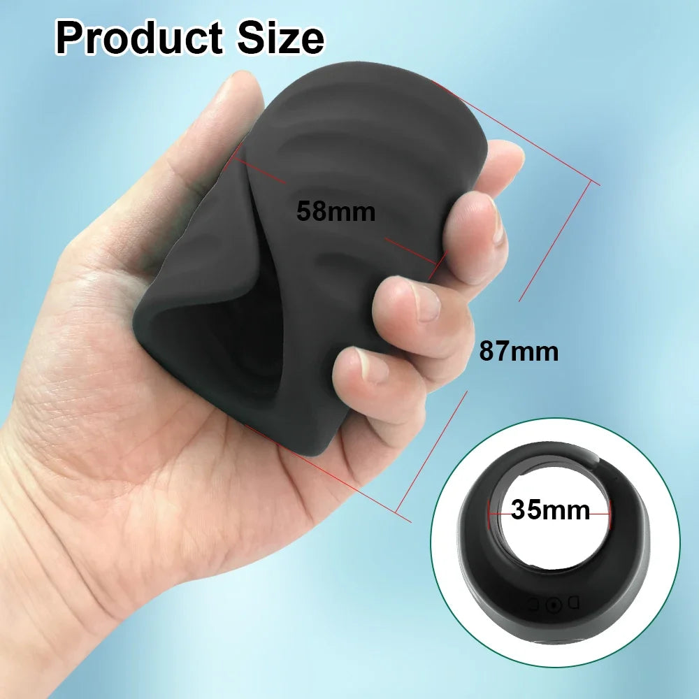 POMFW XLQ03 Smart Male Masturbator Cup – 2-in-1 Endurance Trainer with APP Control, 9 Vibration Modes & Medical Silicone