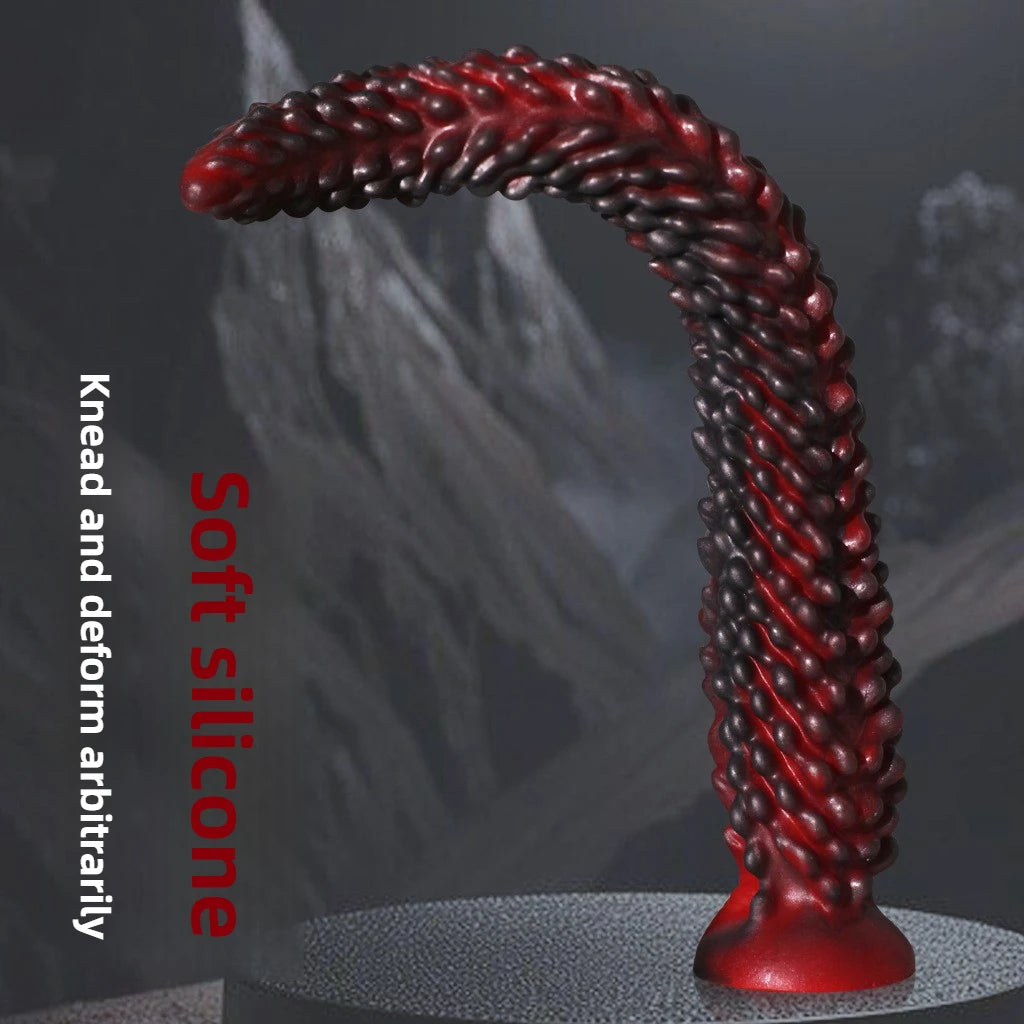Alien Tentacle Anal Plug – Spiral Silicone Dildo with Suction Cup for Anal Training and Prostate Stimulation