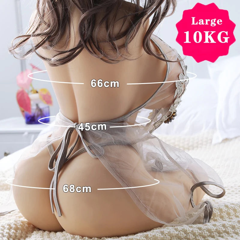 Sex Doll for Men with Super Soft Gel Breasts Big Boobs and Realistic Pussy Ass for Vaginal Anal Sex, Female Torso Adult Love Doll Male Masturbator