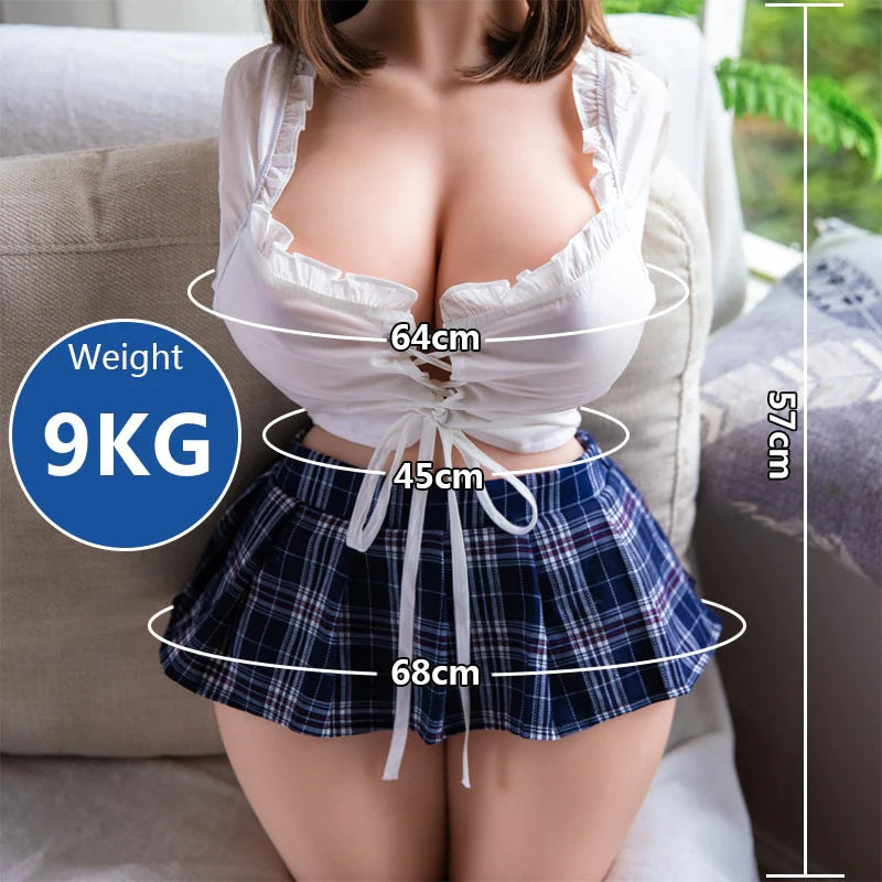 Sex Doll for Men with Super Soft Gel Breasts Big Boobs and Realistic Pussy Ass for Vaginal Anal Sex, Female Torso Adult Love Doll Male Masturbator